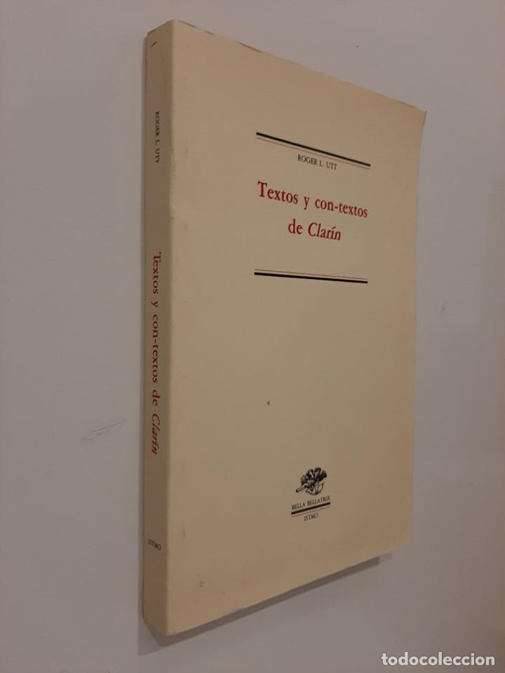 Libros de segunda mano: TEXTOS Y CON-TEXTOS DE CLAR&Iacute;N. ROGER L. UTT. ISTMO. 1988 - Foto 2