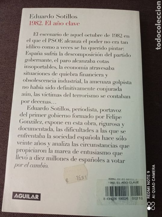 Libros de segunda mano: 1982 EL A&Ntilde;O CLAVE. Eduardo Sotillos. - Foto 2