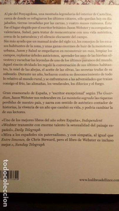 Libros de segunda mano: LA MONTA&Ntilde;A SAGRADA - JASON WEBSTER - Foto 2