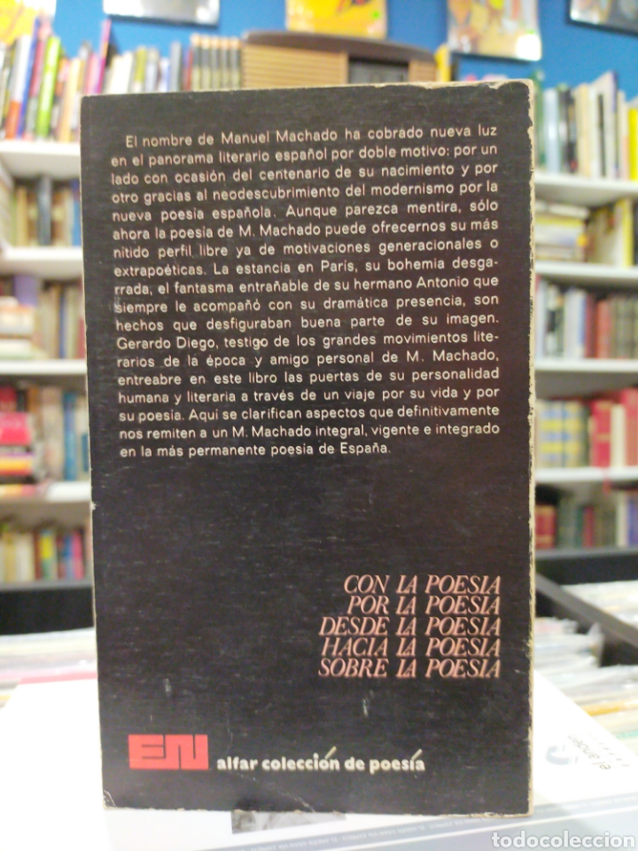 Libros de segunda mano: MANUEL MACHADO, POETA - GERARDO DIEGO - Foto 2