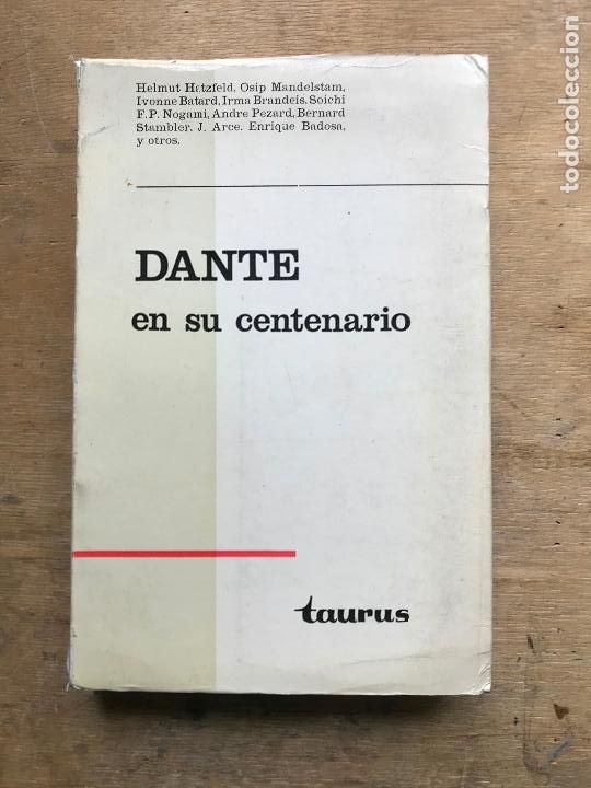 Libros de segunda mano: DANTE EN SU CENTENARIO. VARIOS AUTORES. - Foto 1