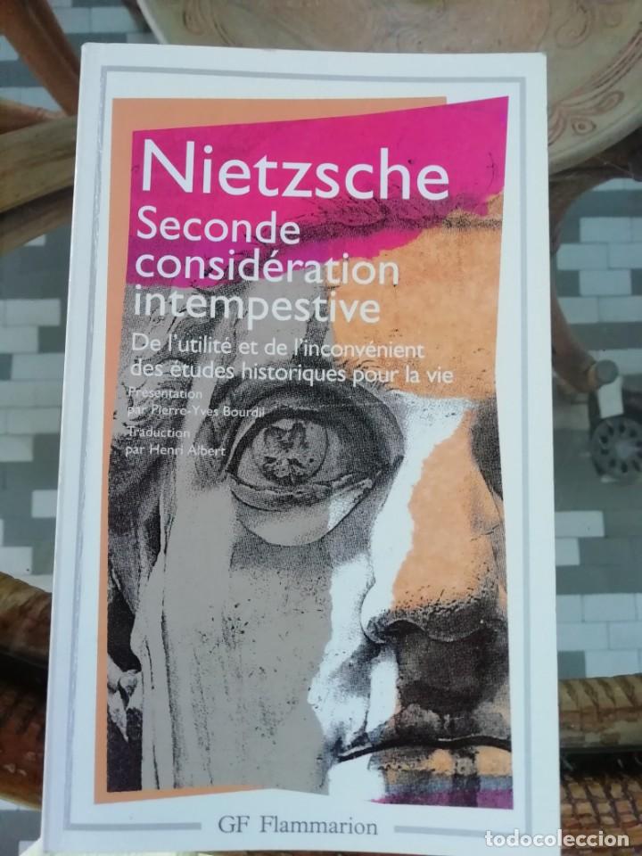 Libros de segunda mano: Seconde consid&eacute;ration intempestive de Nietzsche en franc&eacute;s - Foto 1
