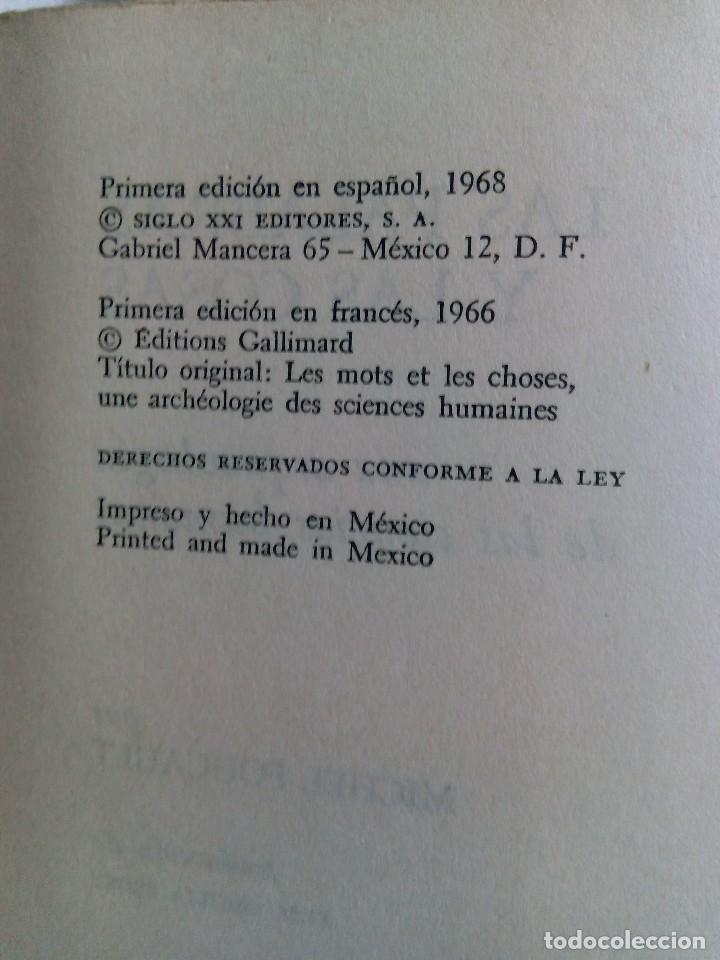 Libros de segunda mano: LAS PALABRAS Y LAS COSAS / MICHEL FOUCAULT - Foto 6