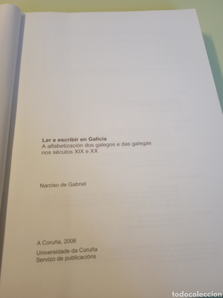Libros de segunda mano: Leer e escribir en Galicia. Narciso de Gabriel. - Foto 3