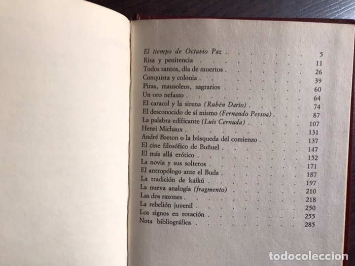 Libros de segunda mano: Los signos en rotaci&oacute;n. Octavio Paz - Foto 2