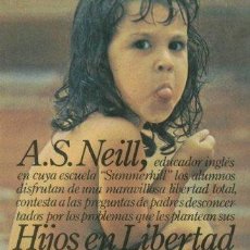Libros de segunda mano: HIJOS EN LIBERTAD. A.S. NEILL