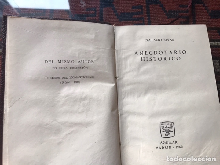Libros de segunda mano: Anecdotario hist&oacute;rico. Natalio Rivas - Foto 4