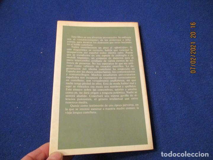 Libros de segunda mano: .La Perversion del Lenguaje Amando de Miguel Espasa Calpe 1985 - Foto 7