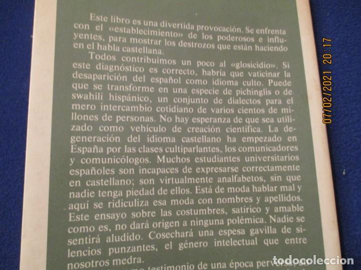 Libros de segunda mano: .La Perversion del Lenguaje Amando de Miguel Espasa Calpe 1985 - Foto 8