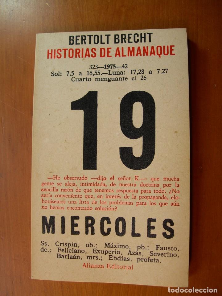 Libros de segunda mano: HISTORIAS DE ALMANAQUE / BERTOLT BRECHT - Foto 1