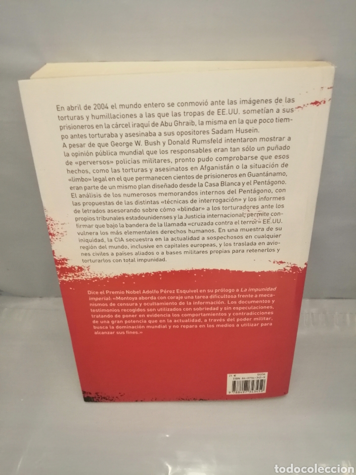 Libros de segunda mano: La impunidad imperial (Primera edici&oacute;n) - Foto 2