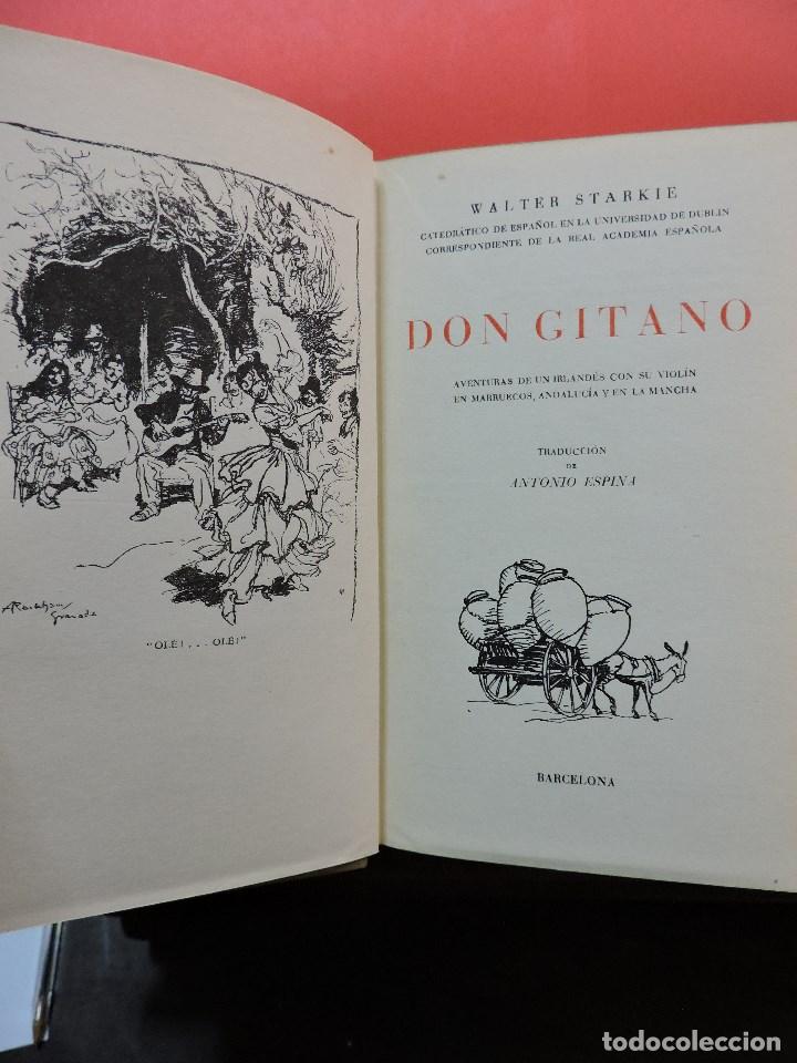 Libros de segunda mano: Don Gitano. STARKIE, Walter. 1&ordf; Ed. Ediciones Pal las 1944 - Foto 3