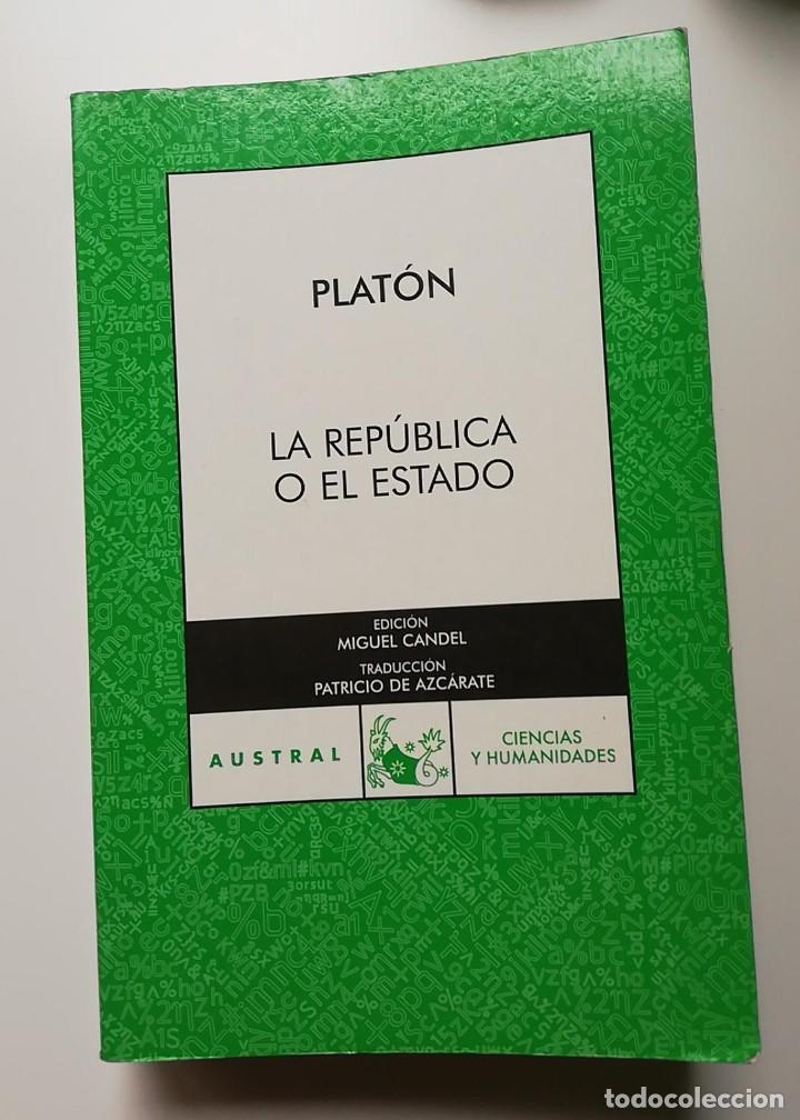 Libros de segunda mano: PLAT&Oacute;N : LA REP&Uacute;BLICA O EL ESTADO - Foto 1