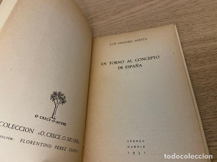 Libros de segunda mano: LUIS S&Aacute;NCHEZ ACESTA - EN TORNO AL CONCEPTO DE ESPA&Ntilde;A - - Foto 2