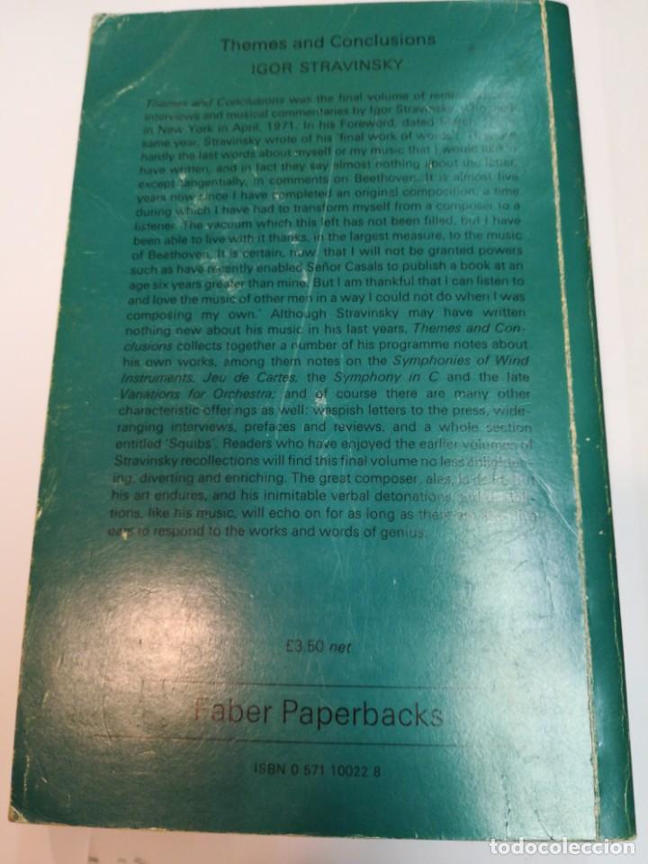 Libros de segunda mano: IGOR STRAVINSKY Themes and conclusions (ingl&eacute;s) SA3149 - Foto 2