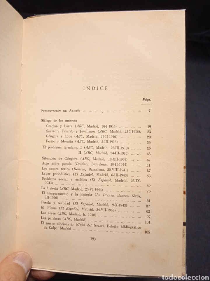Libros de segunda mano: SIN PERDER LOS ESTRIBOS - AZOR&Iacute;N - TAURUS 1958 - Foto 6