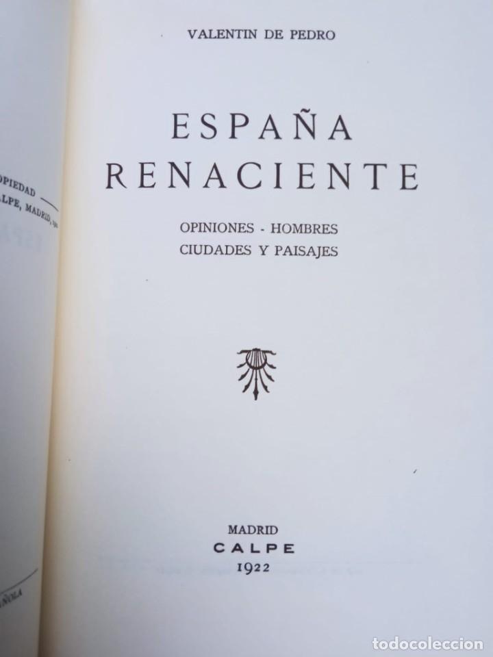 Libros de segunda mano: Espa&ntilde;a renaciente. Autor: Valent&iacute;n de Pedro - Foto 2