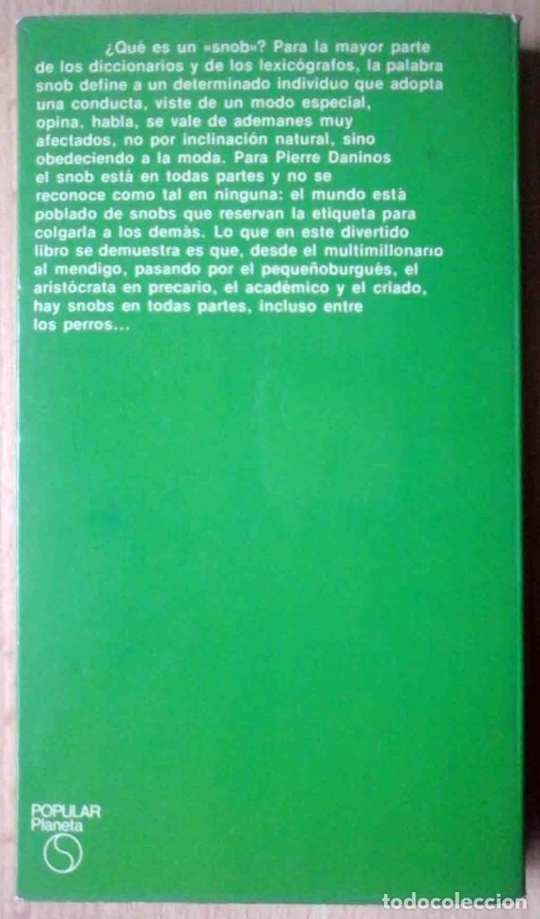 Libros de segunda mano: Snobissimo (Pierre Daninos) Planeta 1976 - Foto 2