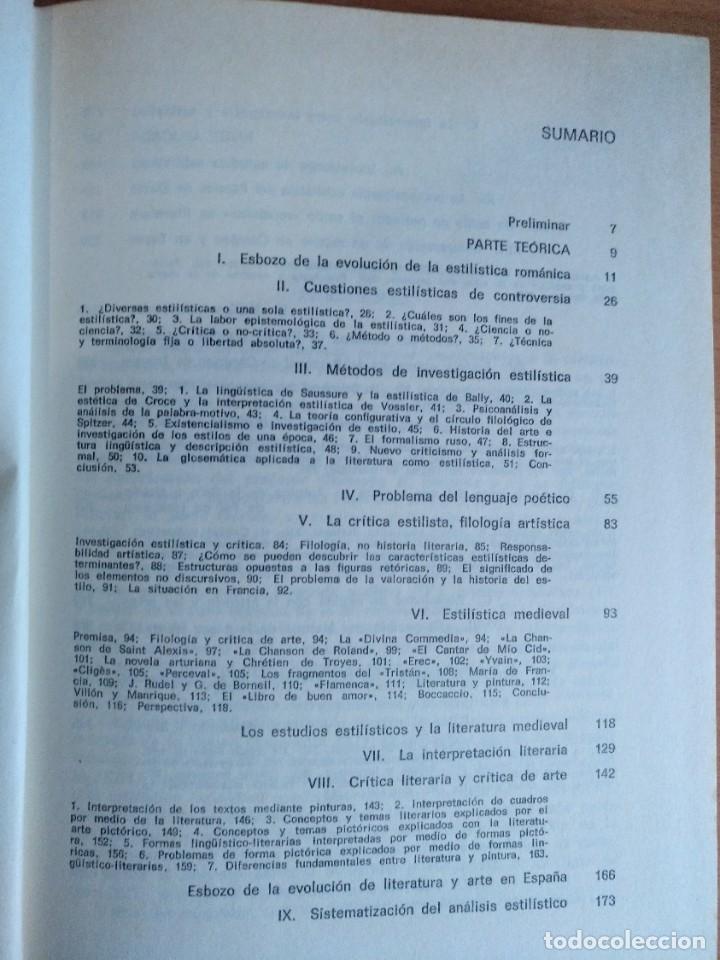 Libros de segunda mano: Estudios de estil&iacute;stica - Foto 2