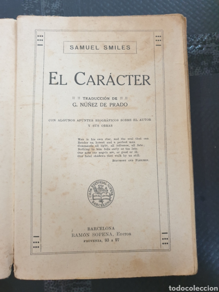Libros de segunda mano: El car&aacute;cter - Samuel Amiles - Foto 5