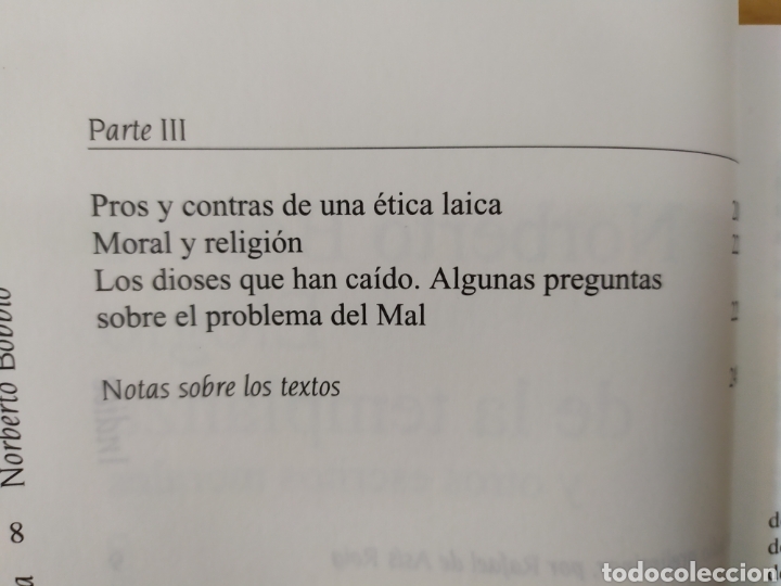 Libros de segunda mano: ELOG&Iacute;O DE LA TEMPLANZA / NORBERTO BOBBIO / TEMAS DE HOY. 1997 - Foto 3