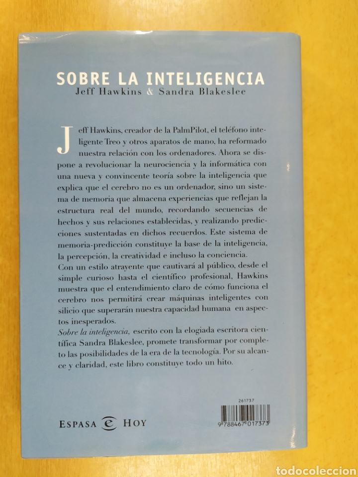 Libros de segunda mano: SOBRE LA INTELIGENCIA / JEFF HAWKINS & SANDRA BLAKESLEE / ESPASA. 2005 - Foto 5