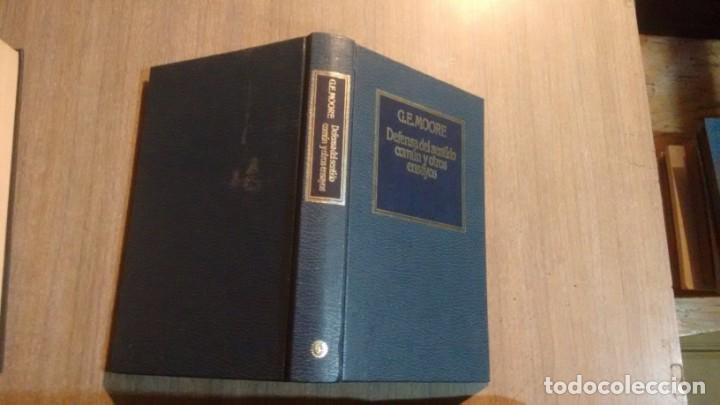 Libros de segunda mano: G.E. MOORE - DEFENSA DEL SENTIDOCOMUN Y OTROS ENSAYOS - - Foto 1
