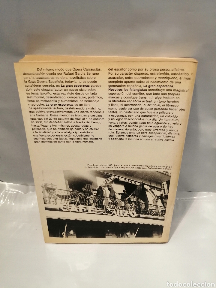 Libros de segunda mano: LA GRAN ESPERANZA (PRIMERA EDICI&Oacute;N) - Foto 2