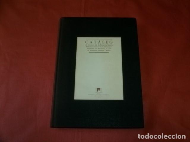 Libros de segunda mano: LAMARCA I MORELL, Montserrat - CAT&Agrave;LEG DE REVISTES DE LA RESERVA MARCA