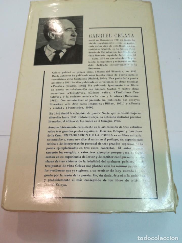 Libros de segunda mano: GABRIEL CELAYA Exploraci&oacute;n de la poesia SA4077 - Foto 2