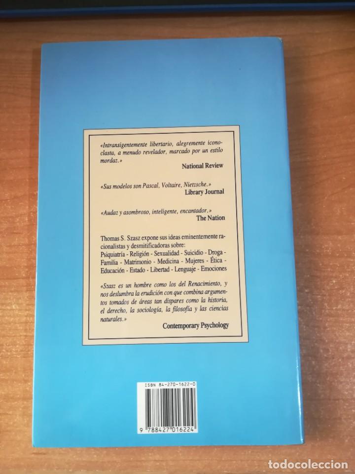 Libros de segunda mano: El segundo pecado - Thomas Szasz - Foto 2