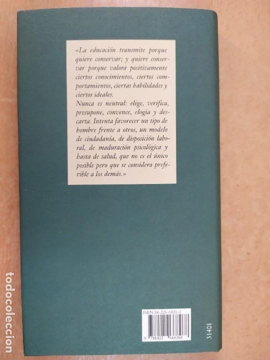 Libros de segunda mano: EL VALOR DE EDUCAR / FERNANDO SAVATER / 1997. C&Iacute;RCULO DE LECTORES - Foto 3