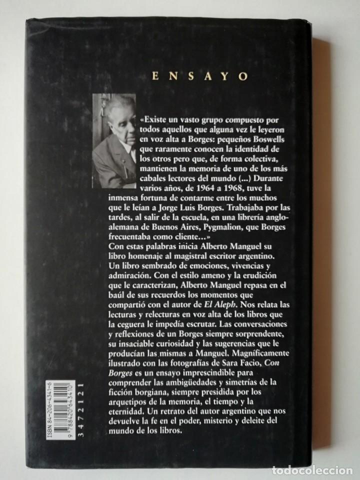 Libros de segunda mano: CON BORGES - ALBERTO MANGUEL - ED. ALIANZA 2004 - Foto 2