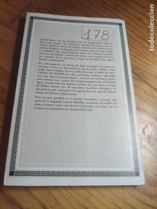 Libros de segunda mano: ESCRITOS ESCOGIDOS. JUSTUS MOSER. EDITORA. NACIONAL - Foto 5