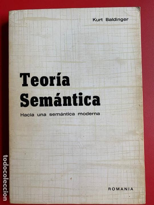 Libros de segunda mano: Teor&iacute;a sem&aacute;ntica - BALDINGER KURT - Foto 1
