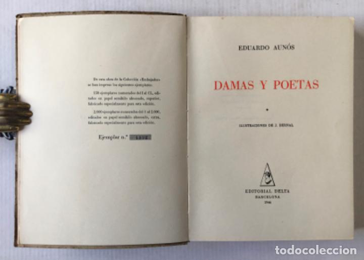 Libros de segunda mano: DAMAS Y POETAS. - AUN&Oacute;S, Eduardo. - Foto 2