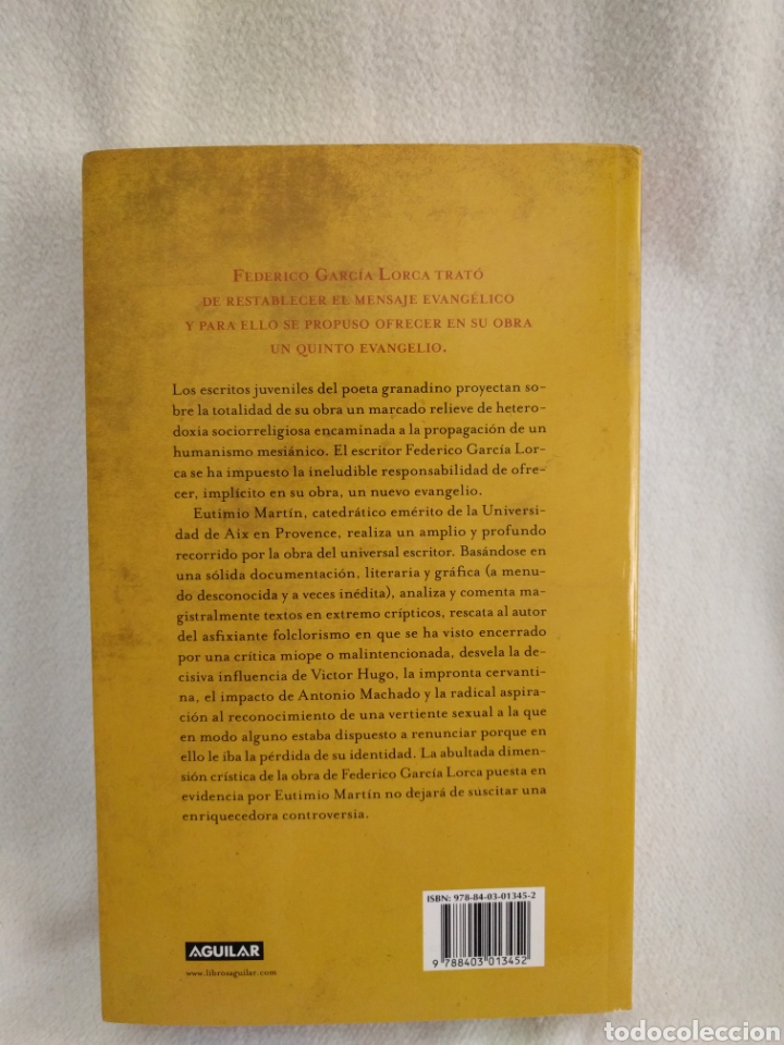 Libros de segunda mano: El 5&deg; Evangelio. Eutimio Mart&iacute;n. Aguilar. - Foto 2