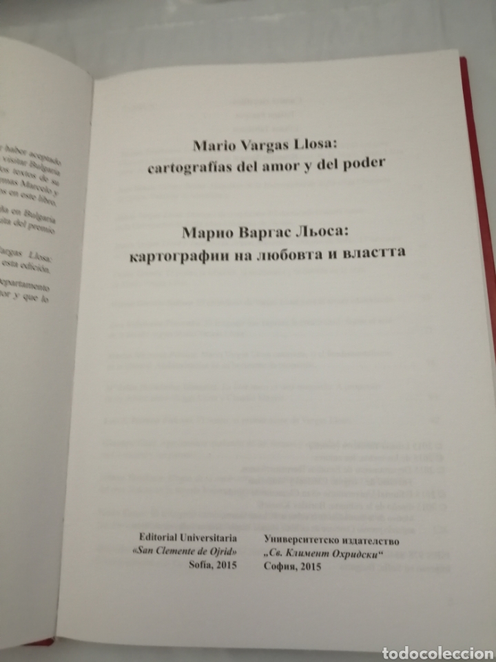 Libros de segunda mano: MARIO VARGAS LLOSA: CARTOGRAF&Iacute;AS DEL AMOR Y DEL PODER - Foto 3