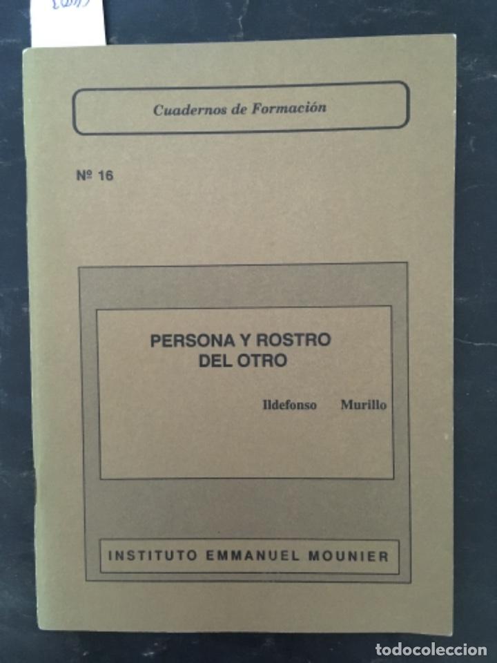 Libros de segunda mano: PERSONA Y ROSTRO DEL OTRO, IDELFONSO MURILLO - Foto 1