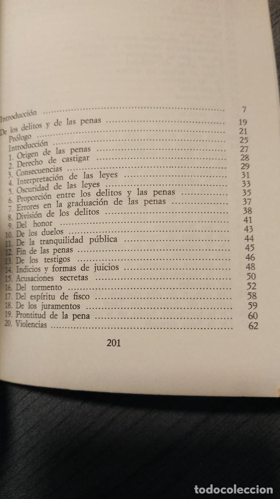 Libros de segunda mano: DE LOS DELITOS Y DE LAS PENAS . CESARE DE BECCARIA . ALIANZA EDITORIAL . - Foto 6