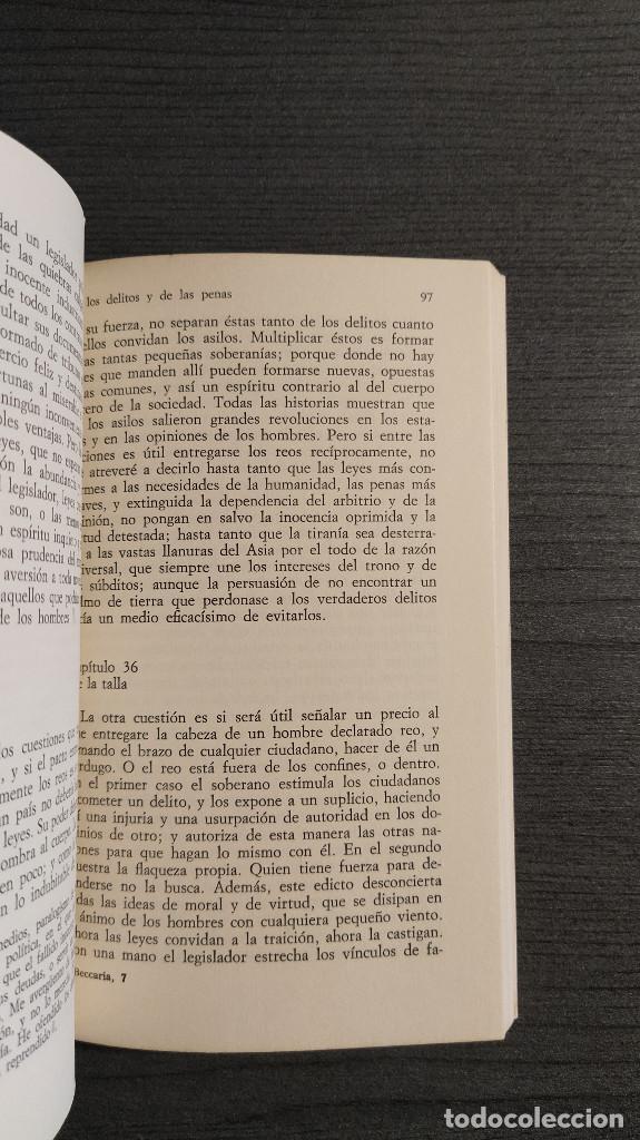 Libros de segunda mano: DE LOS DELITOS Y DE LAS PENAS . CESARE DE BECCARIA . ALIANZA EDITORIAL . - Foto 9