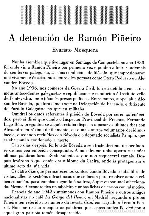 Libros de segunda mano: �F3118 - HOMENAXE A RAMON PI&Ntilde;EIRO. GALICIA. - Foto 7