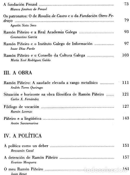 Libros de segunda mano: �F3118 - HOMENAXE A RAMON PI&Ntilde;EIRO. GALICIA. - Foto 11