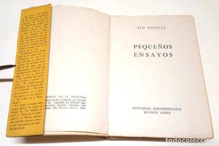 Libros de segunda mano: BAROJA, Pio. Peque&ntilde;os ensayos. 1943. - Foto 3