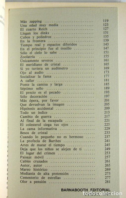 Libros de segunda mano: PASIONES CATODICAS - JUAN CUETO - BARNABOOTH EDITORIAL. 1990 - Foto 3