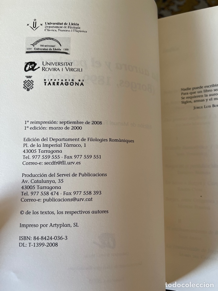 Libros de segunda mano: La aurora y el poniente (Borges, 1899-1999) - Foto 2