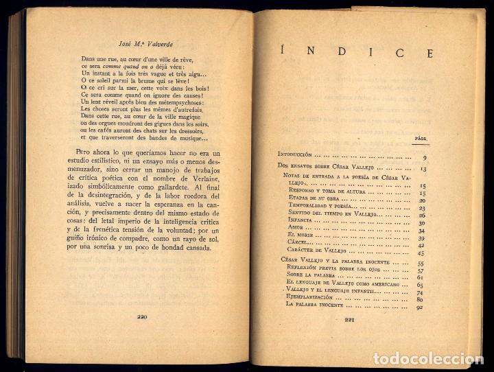 Libros de segunda mano: VALVERDE, Jos&eacute; M&ordf;. Estudios sobre la palabra po&eacute;tica. 1952. - Foto 4