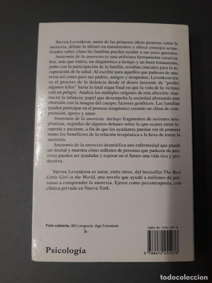 Libros de segunda mano: LEVENKRON, STEVEN. ANATOM&Iacute;A DE LA ANOREXIA - Foto 2