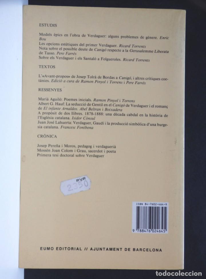 Libros de segunda mano: Anuari Verdaguer, 1990 - Foto 2