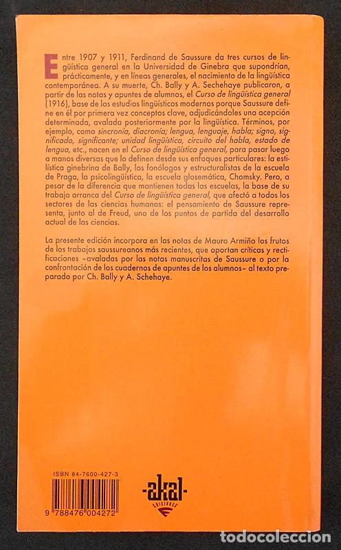 Libros de segunda mano: Curso de ling&uuml;&iacute;stica general - Ferdinand de Saussure - Akal (2000) - Foto 2